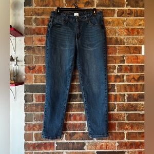 Time and Tru Women's High Rise Dark Wash Blue Jeans Size:12 Regular